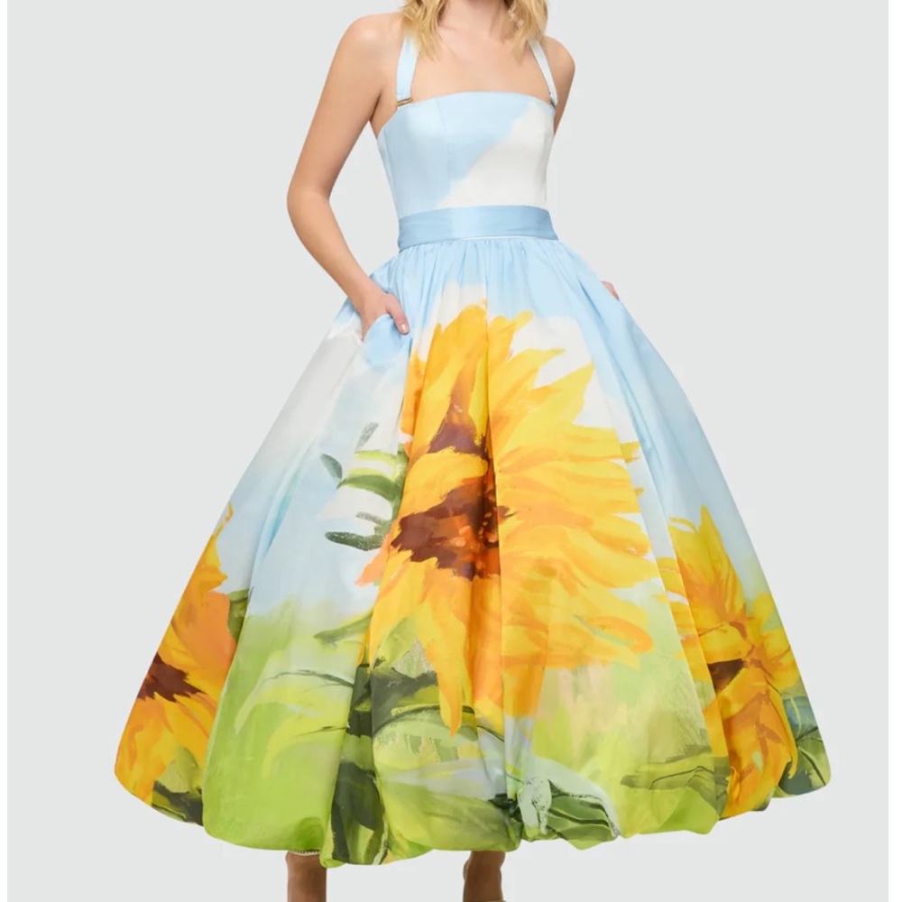 Leo Lin Nadia Sunflower Gown